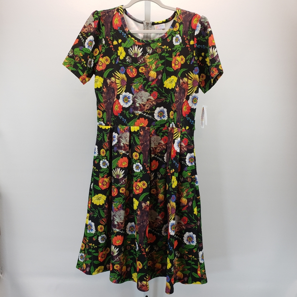 NWT LuLaRoe Amelia Floral Dress XL